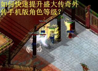 如何快速提升盛大传奇外传手机版角色等级？
