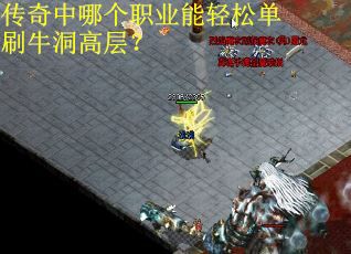 传奇中哪个职业能轻松单刷牛洞高层？