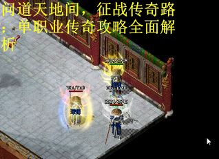 问道天地间，征战传奇路：单职业传奇攻略全面解析