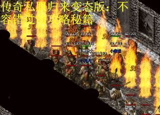 传奇私服归来变态版:不容错过的攻略秘籍 传奇私服归来变态版:不容错过的攻略秘籍