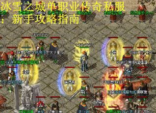 冰雪之城单职业传奇私服:新手攻略指南 冰雪之城单职业传奇私服:新手攻略指南