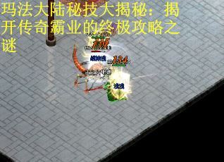 玛法大陆秘技大揭秘：揭开传奇霸业的终极攻略之谜