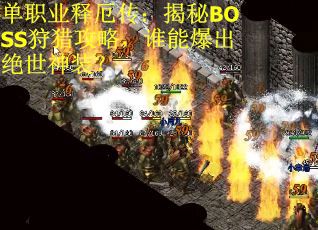 单职业释厄传:揭秘BOSS狩猎攻略,谁能爆出绝世神装? 单职业释厄传:揭秘BOSS狩猎攻略,谁能爆出绝世神装?