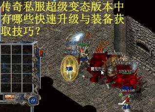 传奇私服超级变态版本中有哪些快速升级与装备获取技巧？