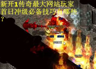 新开1传奇最大网站玩家首日冲级必备技巧有哪些？