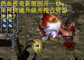 热血传奇新服刚开一秒，如何快速升级并抢占资源先机？