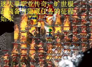 迷失单职业传奇：旷世极品装备与隐藏任务的征程始末