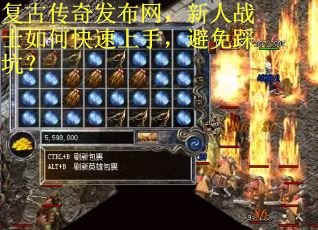 复古传奇发布网，新人战士如何快速上手，避免踩坑？