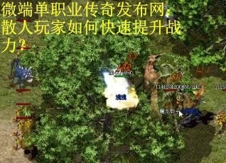 微端单职业传奇发布网：散人玩家如何快速提升战力？