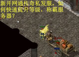 新开网通传奇私发服，如何快速提升等级，称霸服务器？