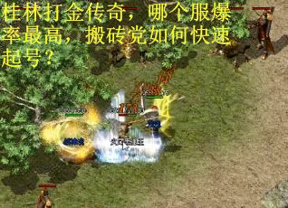 桂林打金传奇，哪个服爆率最高，搬砖党如何快速起号？