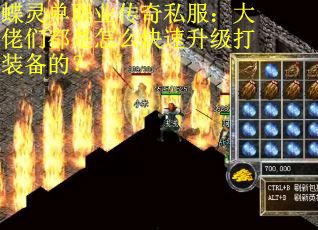 蝶灵单职业传奇私服:大佬们都是怎么快速升级打装备的? 蝶灵单职业传奇私服:大佬们都是怎么快速升级打装备的?