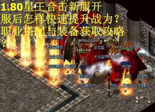 1.80星王合击新服开服后怎样快速提升战力？职业搭配与装备获取攻略？