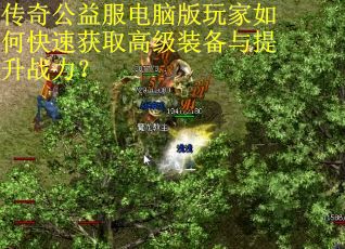 传奇公益服电脑版玩家如何快速获取高级装备与提升战力？