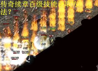 传奇续章百级技能获取方法？