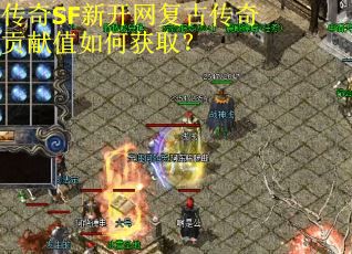 传奇SF新开网复古传奇贡献值如何获取？
