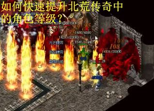 如何快速提升北荒传奇中的角色等级？