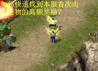 如何快速找到本服首次击杀怪物的高额奖励？